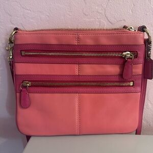 Coach pink and purple Crossbody Bag